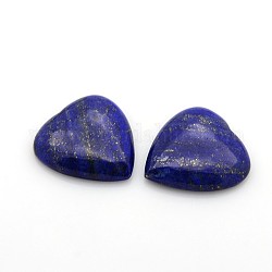 Cabuchones de piedras preciosas naturales, corazón, lapislázuli, 29~30x29~30x6~8mm