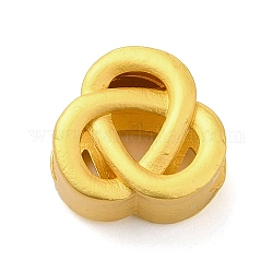 Zink-Legierung Perlen, mattgoldene Farbe, trinity knot, andere, 11.5x12x7 mm, Bohrung: 3.5x5.5 mm
