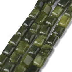 Fili di perle di giada xinyi naturale / cinese del sud, cuboide, 8x5.6~6x2.5~4mm, Foro: 1 mm, circa 44~52pcs/filo, 14.96~15.74 pollici (38~40 cm)