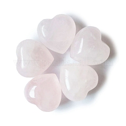 Pierres de guérison en quartz rose naturel, coeur amour pierres, pierres de poche pour l'équilibrage du reiki, 15x15x10mm