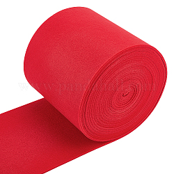 Feltro del ricamo del tessuto non tessuto per i mestieri diy, rosso, 140x3mm, circa 6m/rotolo