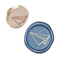 CRASPIRE Wax Seal Stamp Head Paper Plane Removable Sealing Brass Stamp Head for Creative Gift Envelopes Invitations Cards Decoration