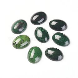 Cabochon di magnesite naturale, tinto, ovale, verde, 20x15x6~7mm