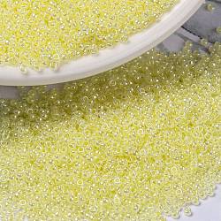 MIYUKI Round Rocailles Beads, Japanese Seed Beads, (RR514) Lemon Ice Ceylon, 15/0, 1.5mm, Hole: 0.7mm, about 5555pcs/10g