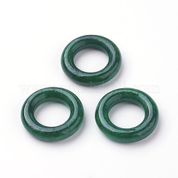 Natürliche myanmarische Jade / burmesische Jade Anhänger, gefärbt, Ring, 18x4 mm, Bohrung: 10 mm