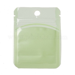 Plastic Zip Lock Bag, Storage Bags, Self Seal Bag, Top Seal, with Window and Hang Hole, Rectangle, Light Blue, 8x6x0.15cm, Unilateral Thickness: 3.3 Mil(0.085mm)