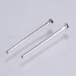 304 Stainless Steel Flat Head Pins, Stainless Steel Color, 18x0.7mm, Head: 1.5mm