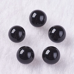 Cuentas de ónix negro natural, esfera de piedras preciosas, sin perforar / sin orificio, teñido, redondo, 5mm