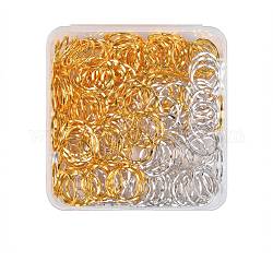 240 pz 2 colori anelli di collegamento in stile tibetano colors, telai cerchio,  cadmio& piombo libero, argento antico e oro antico, 22x1.5mm, 18.5mm diametro interno , 120 pz / colore