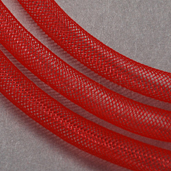 Пластиковый сетчатый шнур, красные, 16 мм, 28 ярдов