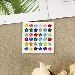 Self Adhesive Acrylic Rhinestone Stickers, for DIY Scrapbooking and Craft Decoration, Flower, 10mm