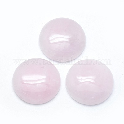 Rosa naturale cabochon di quarzo&nbsp;G-E492-A-11-1