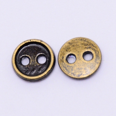 Mini pulsanti in lega&nbsp;PALLOY-WH0076-49B-AB-1