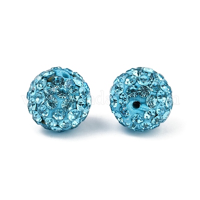 Perles de strass en argile polymère&nbsp;RB-H258-HD10mm-202-1