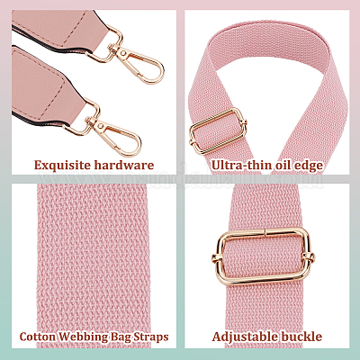 Sangles de sac en coton réglables&nbsp;PURS-WH0005-72LG-01-1