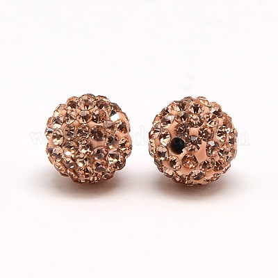 Perles de strass en argile polymère&nbsp;RB-A053-8mm-25-1