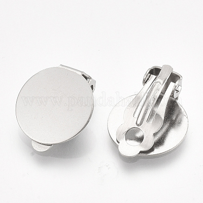 Wholesale 304 Stainless Steel Clip-on Earring Findings 