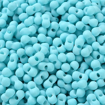 Gummierte Glasperlen&nbsp;SEED-Z003-01D-1