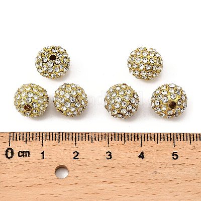 Legierung Strass Perlen&nbsp;RB-A034-10mm-A01G-1