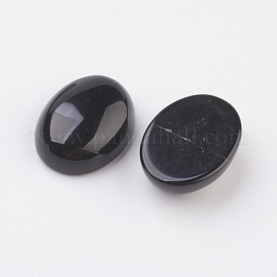 Cabochon in ossidiana naturale con retro piatto&nbsp;G-G741-13x18mm-20-1