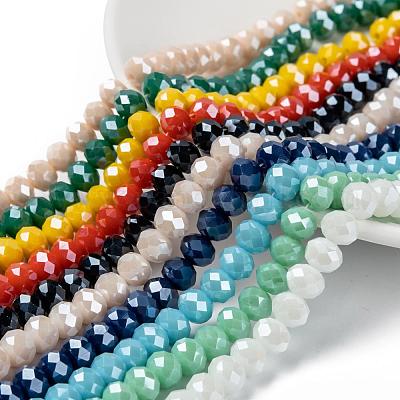Chapelets de perles en verre électroplaqué&nbsp;EGLA-X0007-01F-8mm-1