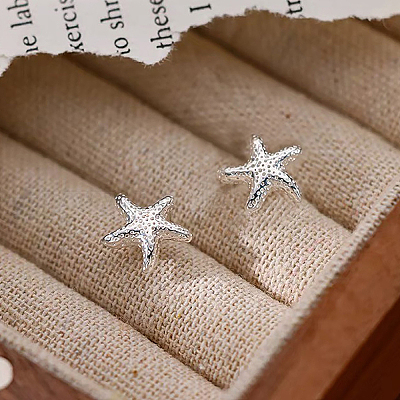 Orecchini a cerchio asimmetrici con minuscoli zirconi cubici a forma di stella in argento sterling, argento, oro o oro rosa, orecchini a stella polare, orecchini a forma di raggio di sole