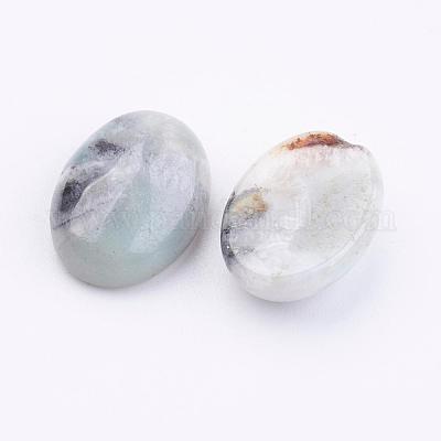 Amazonit Cabochons mit natürlichen Blüten&nbsp;G-K217-01B-1