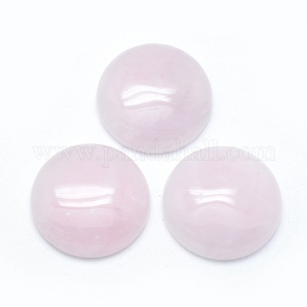 Rosa naturale cabochon di quarzo&nbsp;G-E492-A-11-1