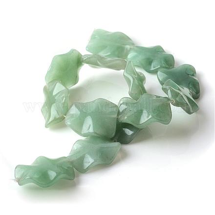 Natural Green Aventurine Beads Strands G-R356-21-1