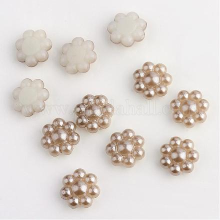 ABS Plastic Imitation Pearl Cabochons OACR-S008-Z46-1