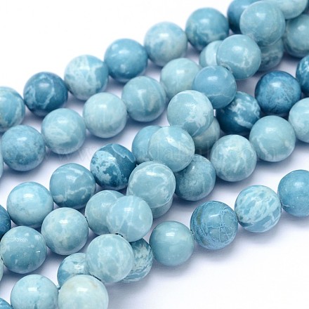 Chapelets de perles en pierre gemme naturelle G-L367-01-8mm-1