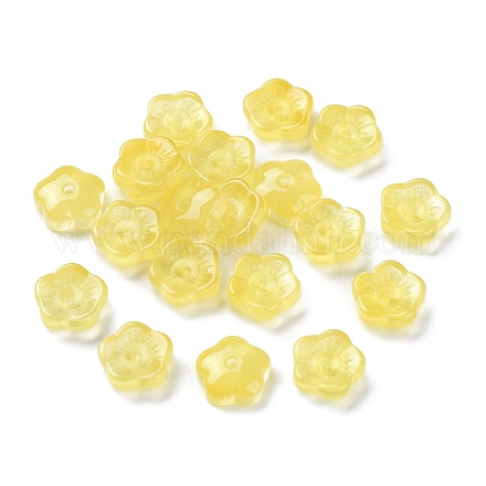 Imitation de perles de verre de jade GGLA-M004-02B-04-1