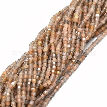 Brins de perles naturelles multi-pierre de lune G-E576-70-1