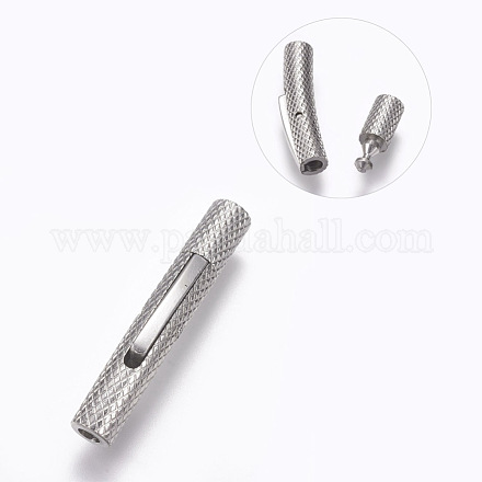 304 Stainless Steel Bayonet Clasps STAS-A035B-2P-1