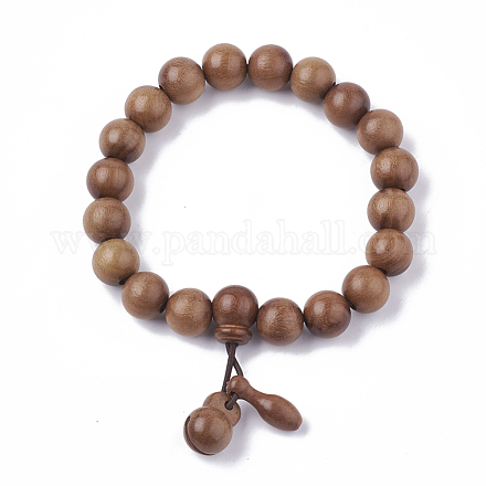 Holz Mala Perlen Armbänder BJEW-S140-05B-1