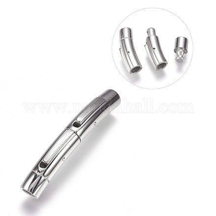 304 Stainless Steel Bayonet Clasps STAS-O114-053P-A-1