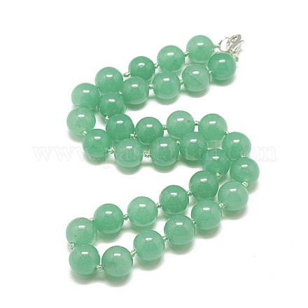 Natürliche Malaysia Jade Perlenketten NJEW-S405-18-1