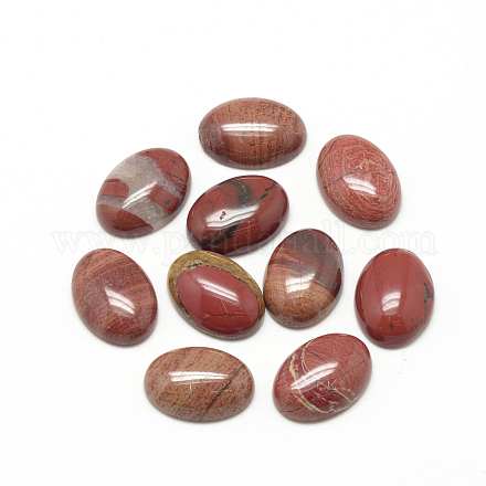 Natürlichen roten Jaspis-Cabochons G-R415-13x18-31-1