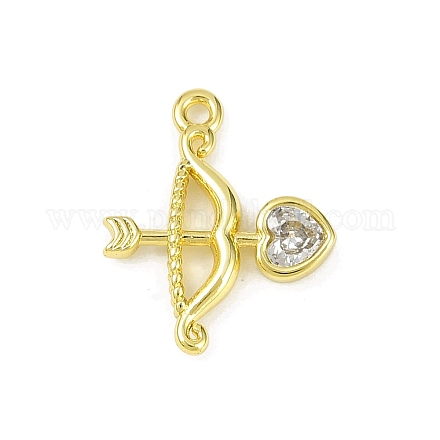 Подвески из латуни с прозрачным фианитом KK-L238-11G-1