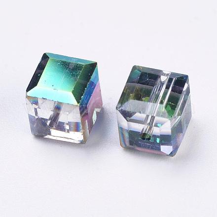 Imitation Austrian Crystal Beads SWAR-F074-8x8mm-31-1
