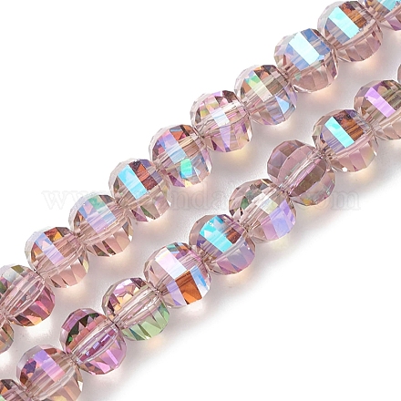 Electroplate Glass Beads Strands EGLA-K015-11B-1