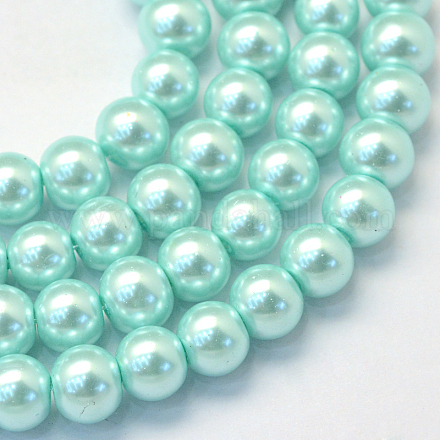 Perlas de perlas de vidrio pintado para hornear HY-Q003-3mm-45-1
