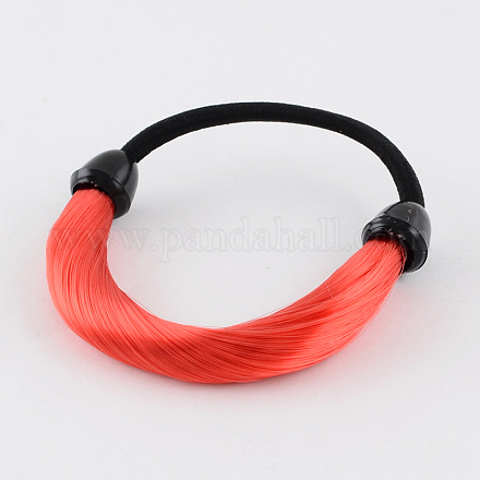 Parrucca carnevale nylon legami dei capelli elastici delle ragazze OHAR-R204-01-1