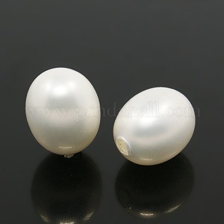 Grade mezzo forato shell perla perline BSHE-K001-07-1