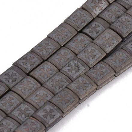 Electroplate Non-magnetic Synthetic Hematite Beads Strands G-Q986-013E-1
