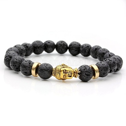 Bracelet De Perles Bouddha Sur Mesure - Homme Ou Femme - Réalisé à La Taille Souhaitée - Neuf