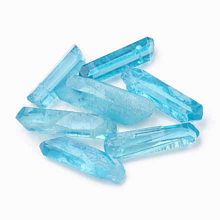 Окрашенные натуральные кристаллы кварца G-T104-25-1