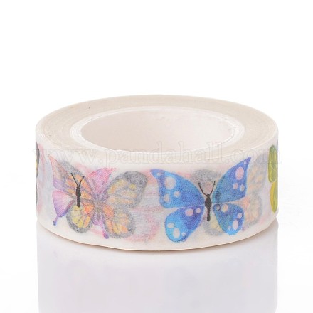 Butterfly DIY Scrapbook Decorative Adhesive Tapes DIY-K001-C-27-1
