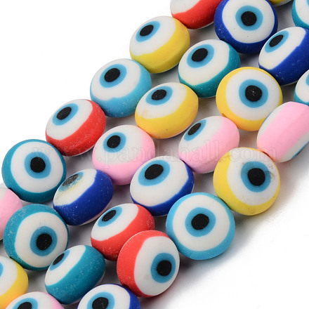 Handmade Polymer Clay Beads Strands CLAY-N008-001-1