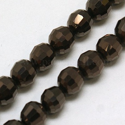 Electroplate Glass Beads Strands EGLA-E009-8mm-F07-1